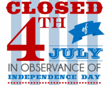 closed 4th of july